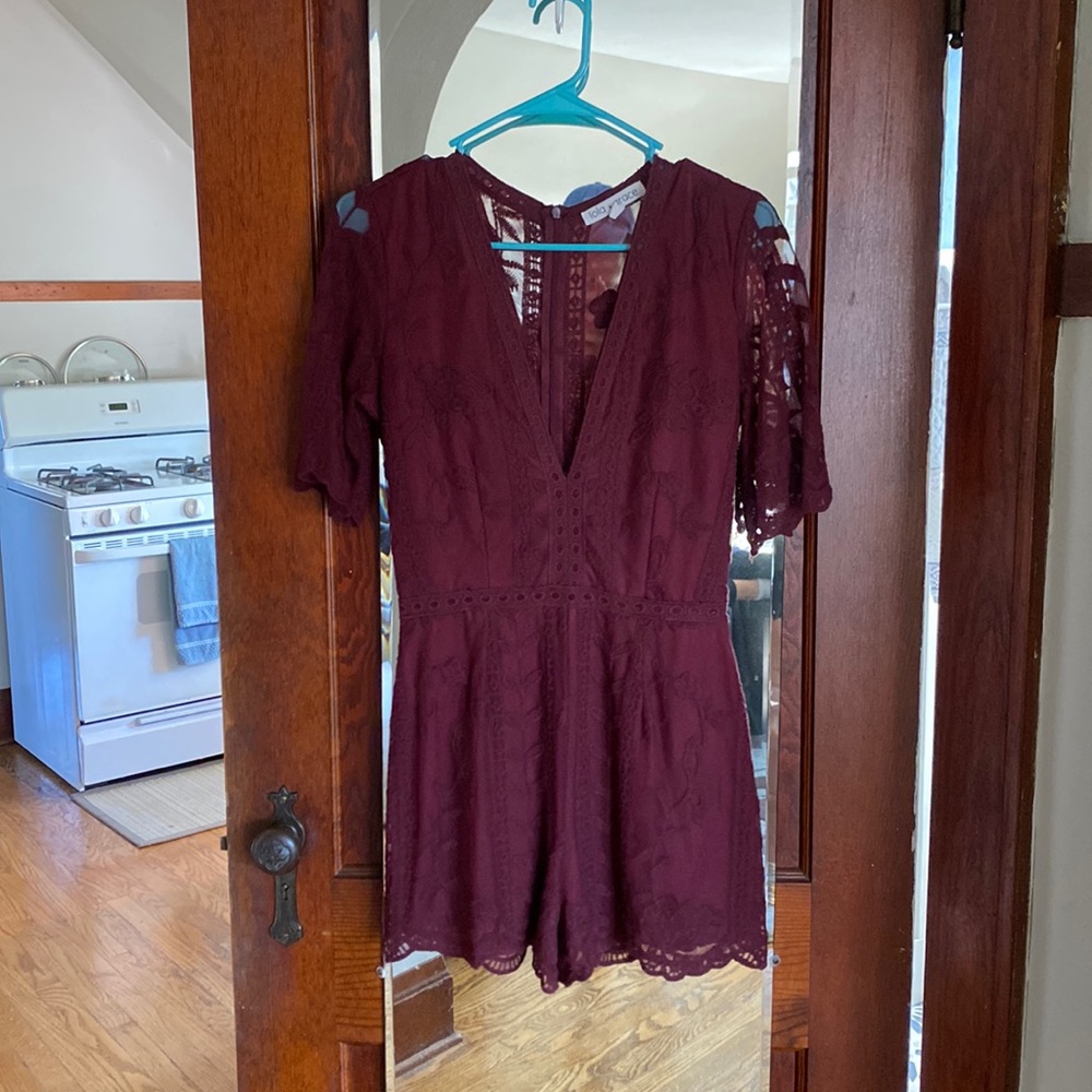 Maroon romper